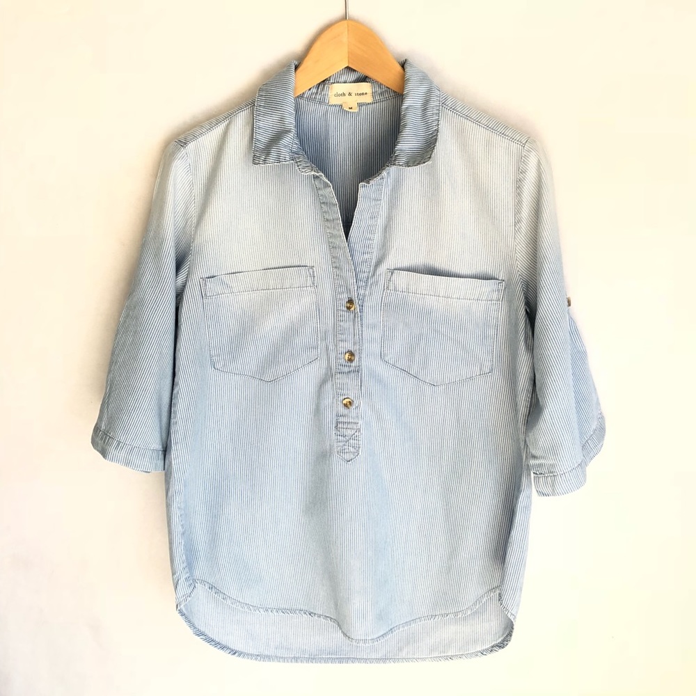 Anthropologie Cloth & Stone Top Women M Shirt